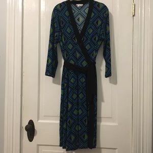 London Times faux wrap dress Size 16
